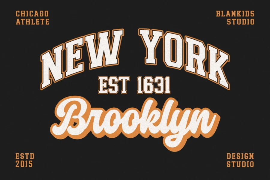 Chicago Athletic Font Family preview 8