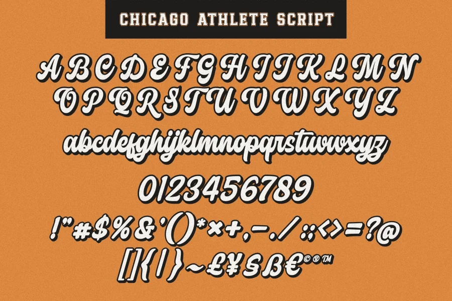 Chicago Athletic Font Family preview 9