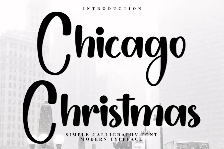 Chicago Christmas Font