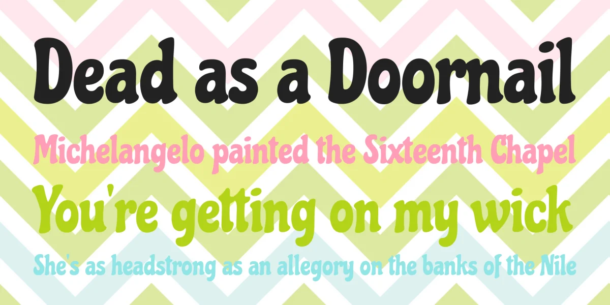 Chicle Font preview 2