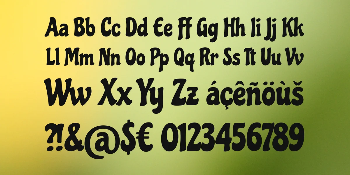 Chicle Font preview 4