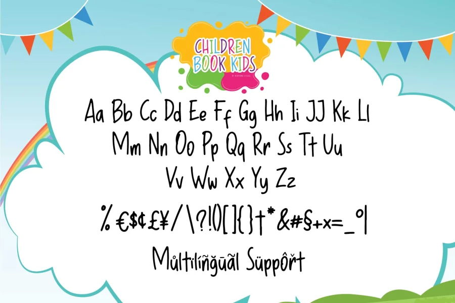 CHILDREN BOOK KIDS Font preview 4