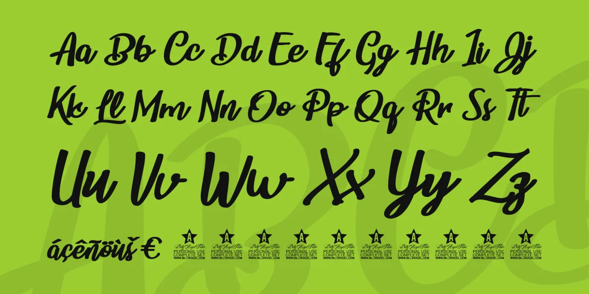 Childrens Party Personal Use Font preview 4