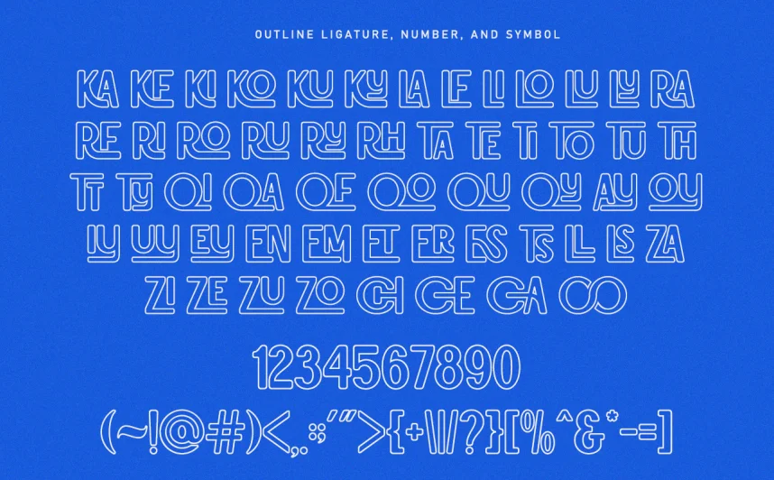 Chiroto Font preview 6