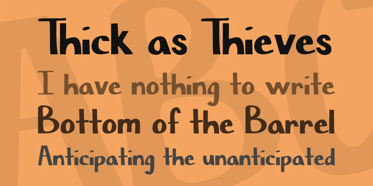 Chisel Mark Font preview 4