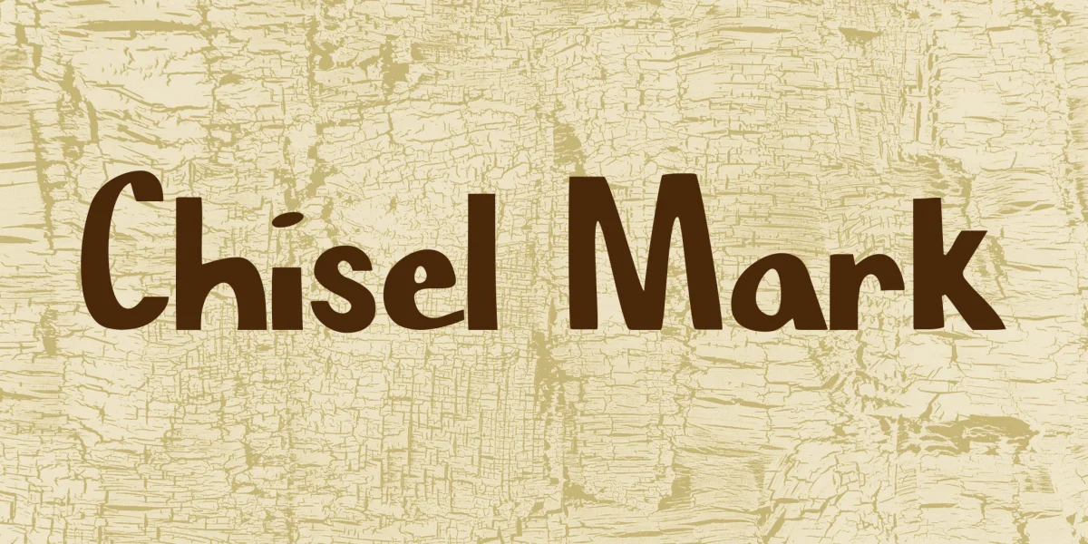 Chisel Mark Font preview 7