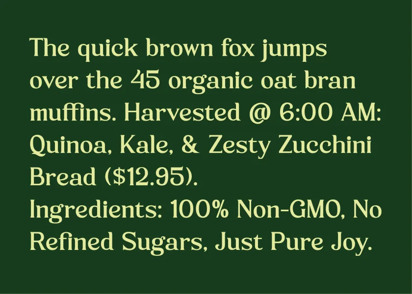 Chlora Font preview 6