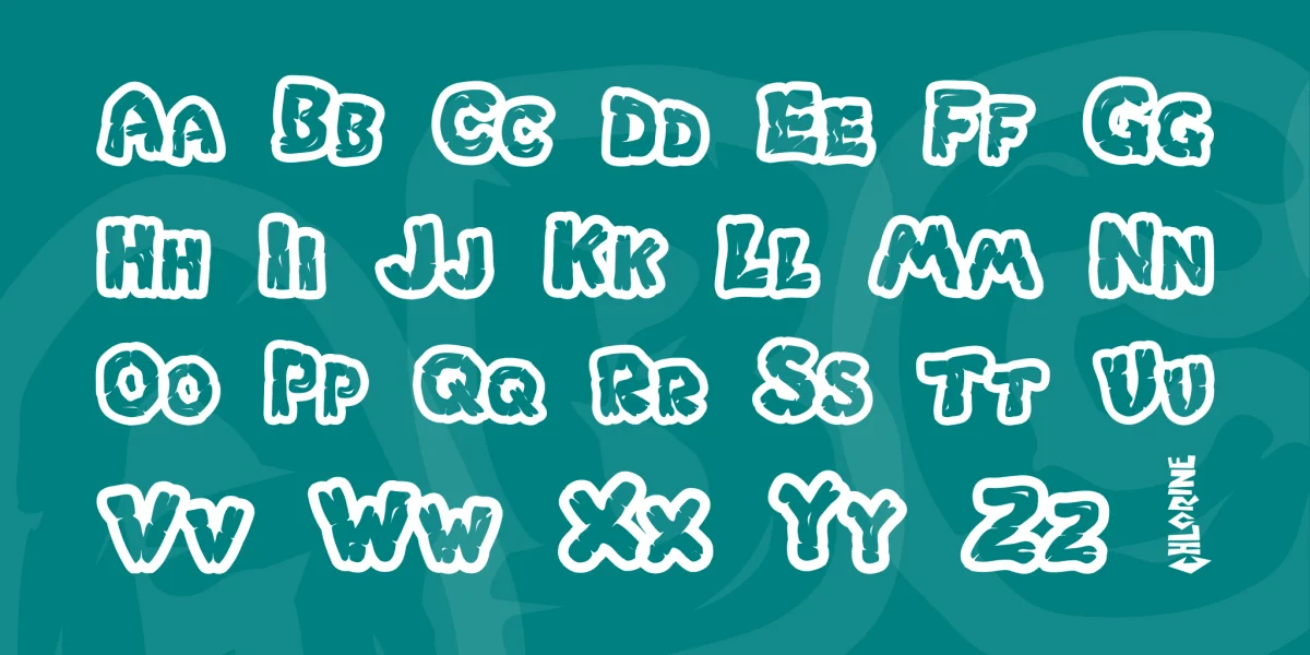 Chlorinar Font preview 3