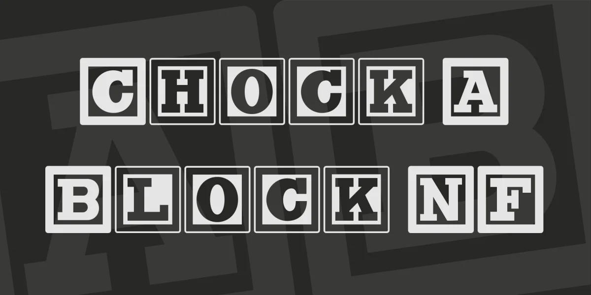 Chock A Block NF Font