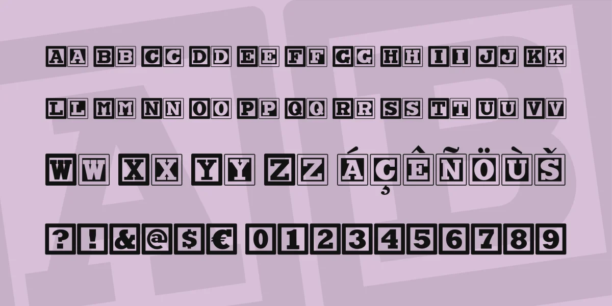 Chock A Block NF Font preview 2