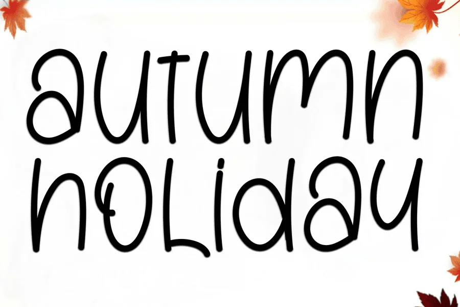 Choco Font preview 3