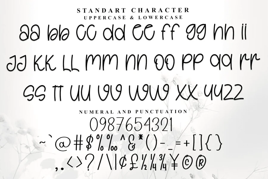 Choco Font preview 5