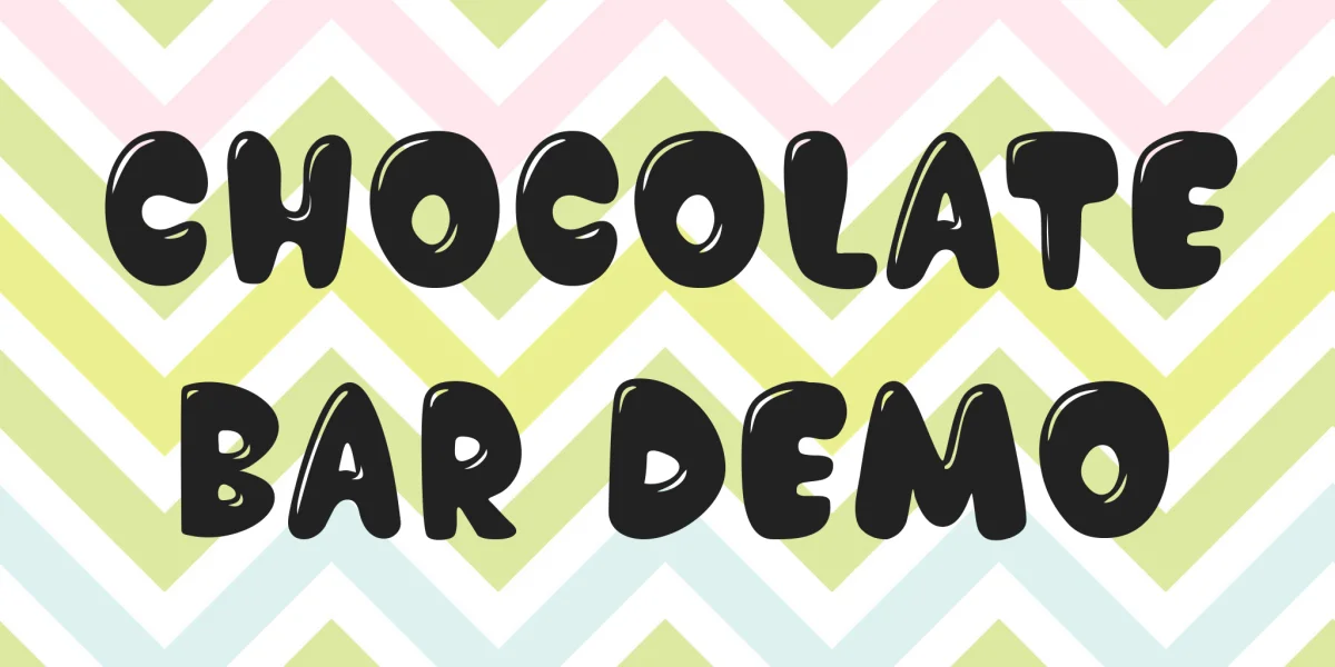 Chocolate Bar Demo Font preview 4
