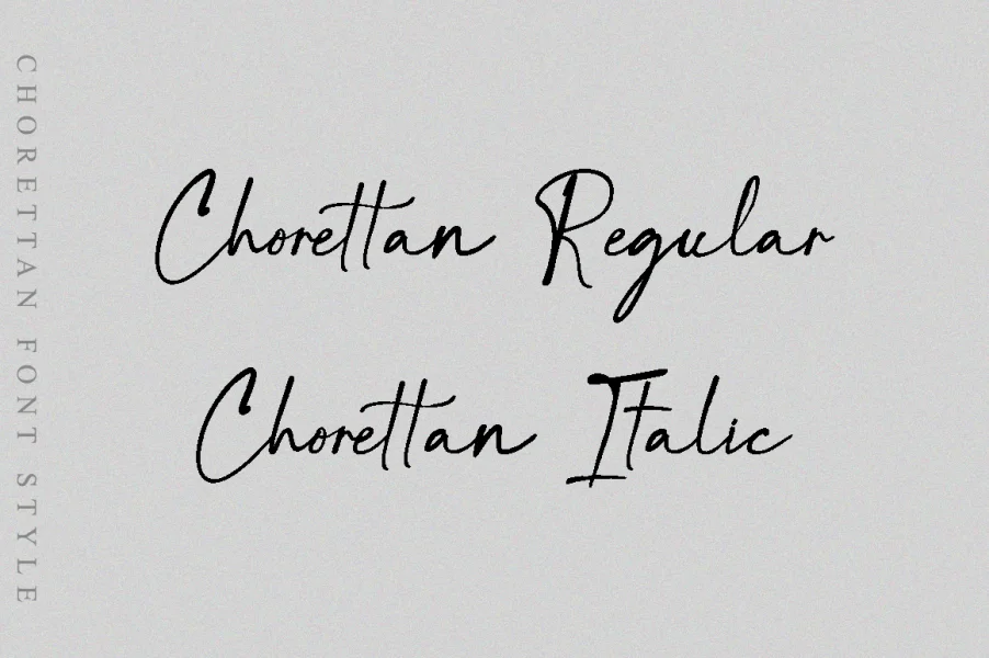 Chorettan Font preview 2