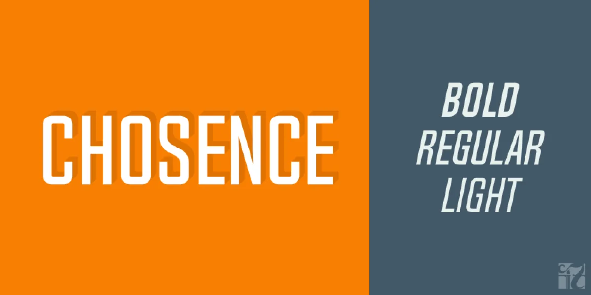 Chosence Font Family preview 3