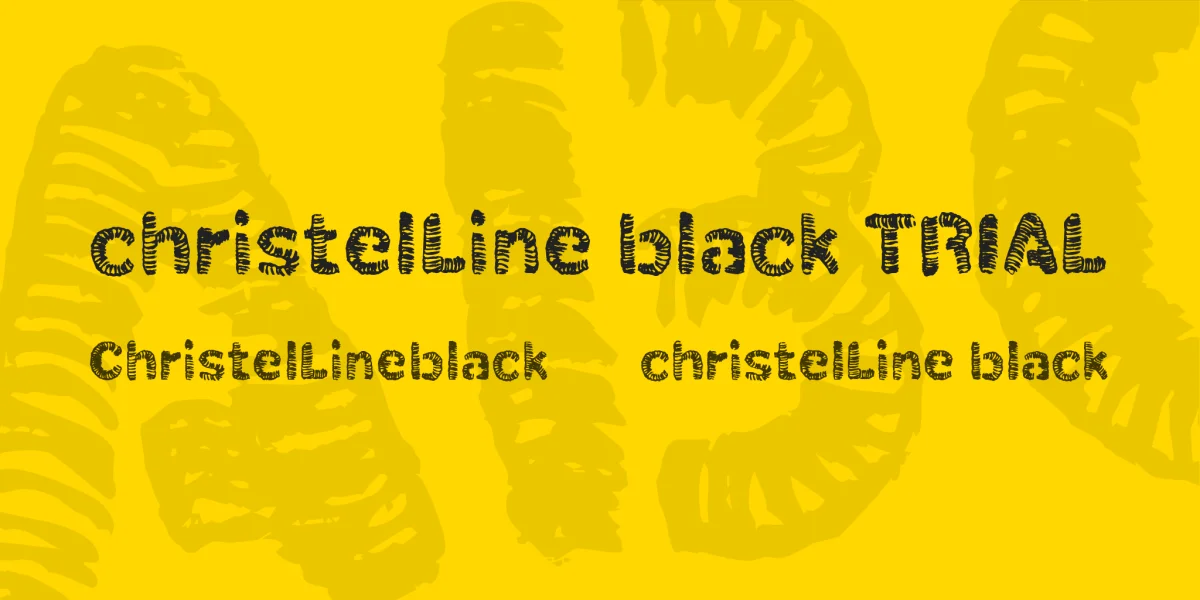 christelLine black TRIAL Font Family