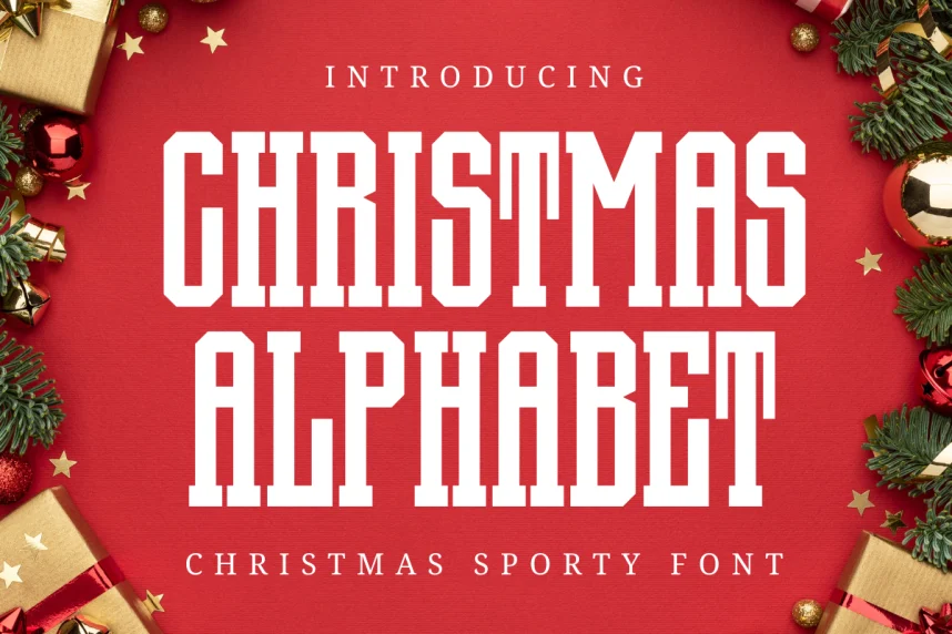 Christmas Alphabet Typeface preview 2