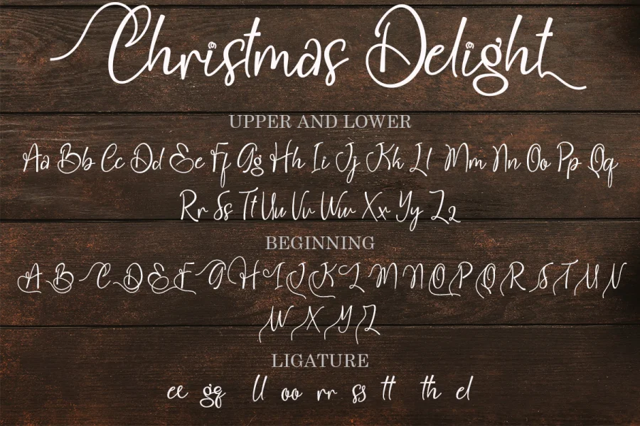 Christmas Delight Font preview 7