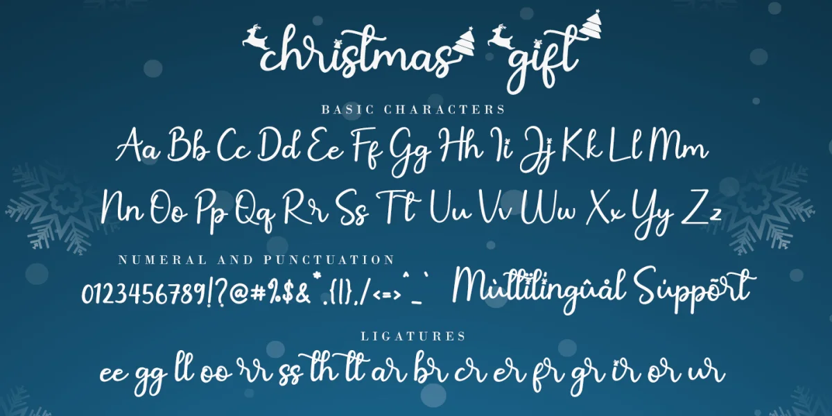 Christmas Miracle Font preview 8