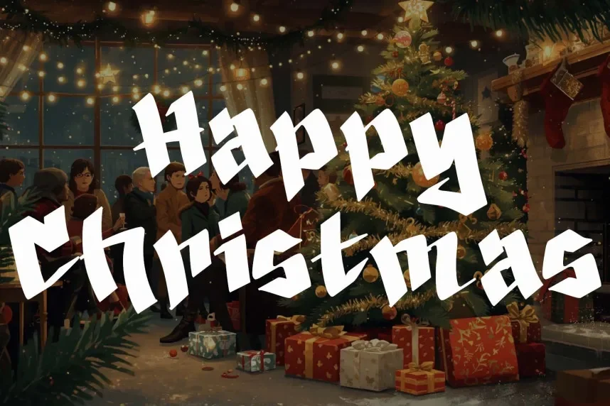 Christmas Railway Font preview 4
