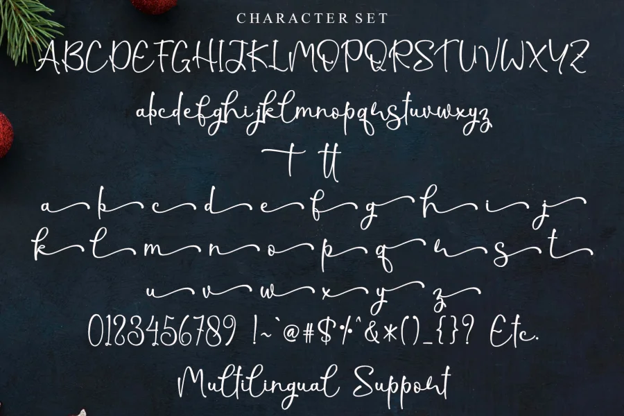Christmas Shine Font Family preview 7