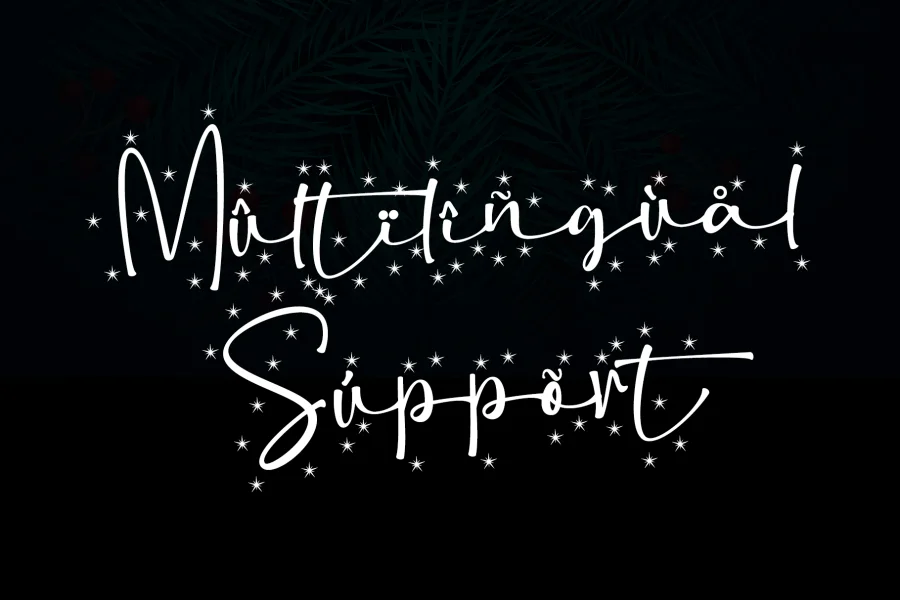 Christmas Snowflake - Personal Font preview 7