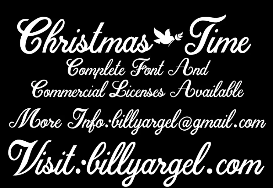 Christmas Time Personal Use Font