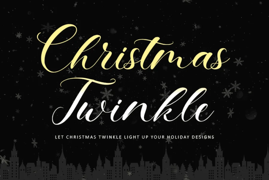 Christmas Twinkle-Personal use Font