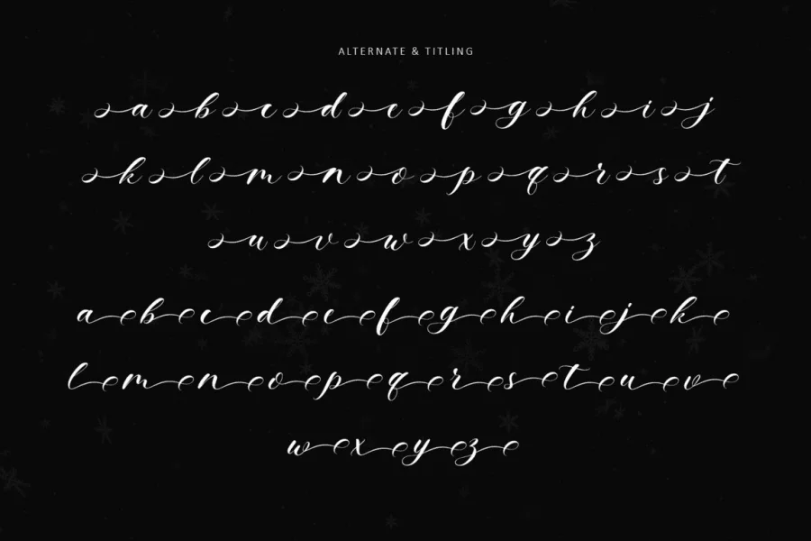 Christmas Twinkle-Personal use Font preview 10