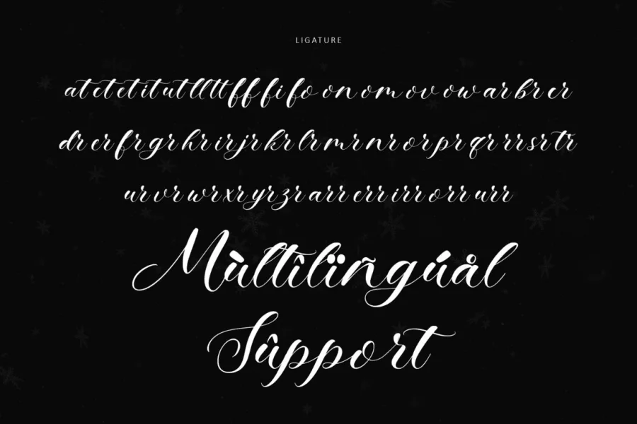 Christmas Twinkle-Personal use Font preview 8