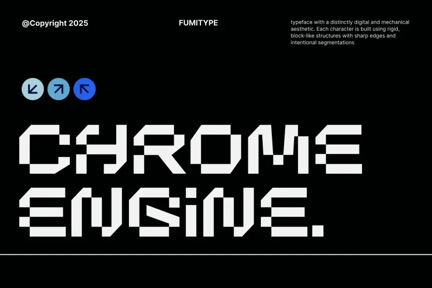 Chrome Engine Font preview 2