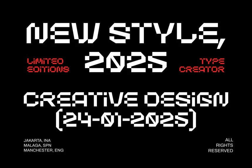 Chrome Engine Font preview 5