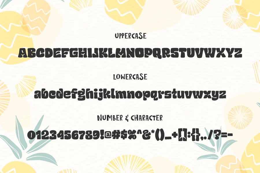 Chubby And Groovy Font preview 4