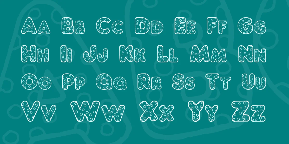 Chubby Dotty Font preview 3
