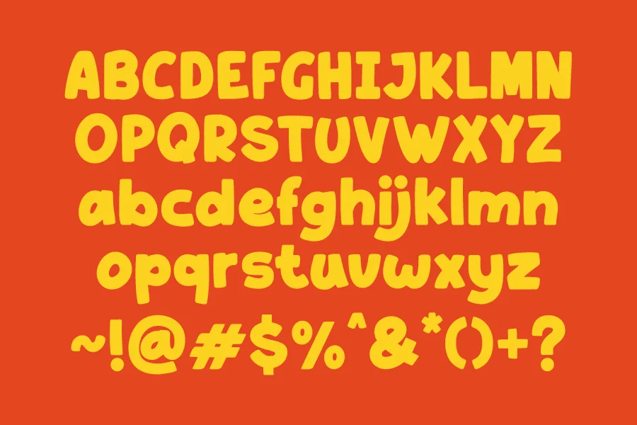Chubsy Snack Font preview 11