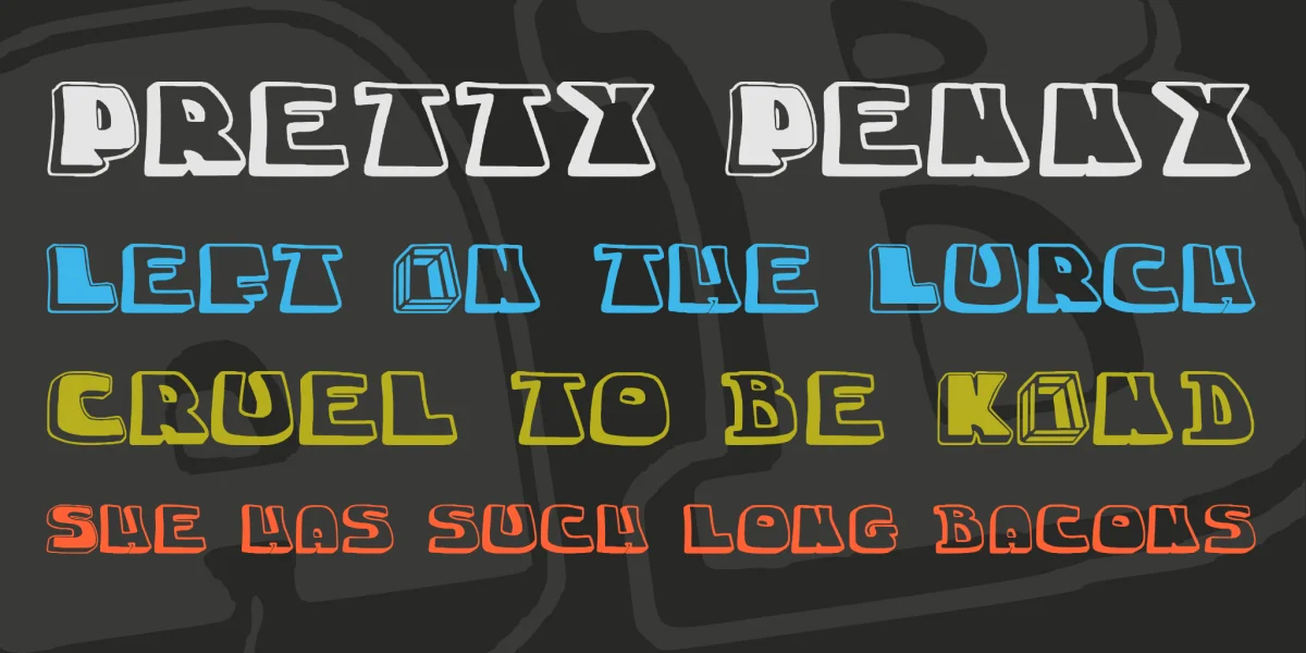 chuckablock Font preview 2