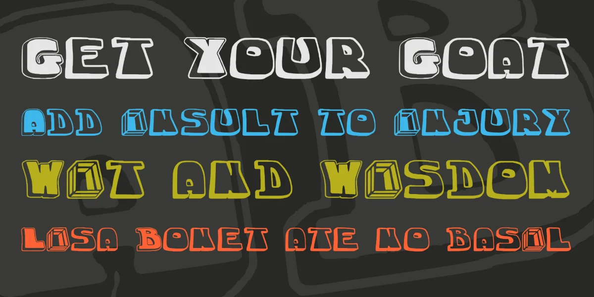chuckablock Font preview 3