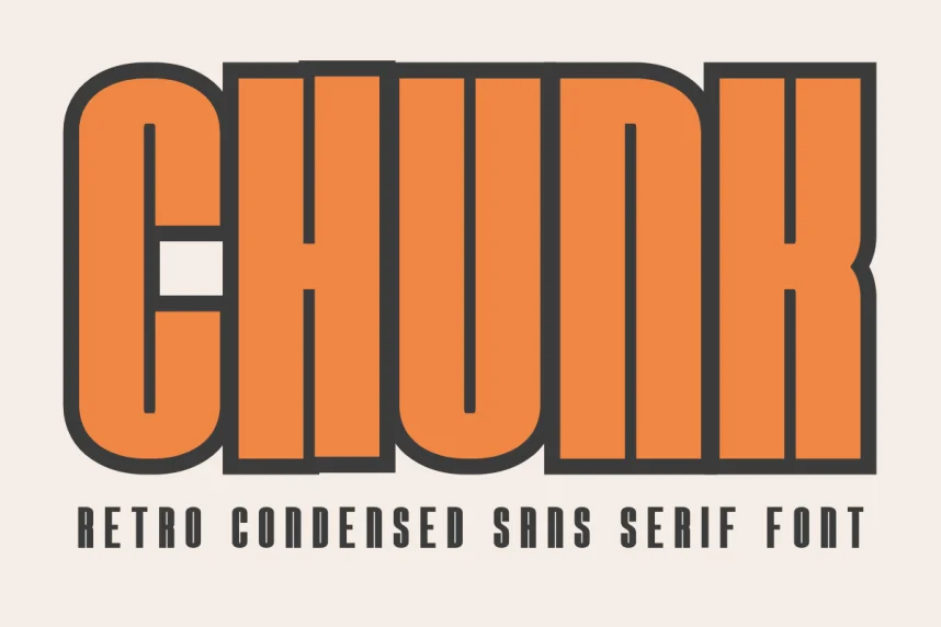 Chunk Condensed Font