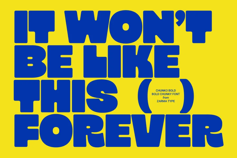 Chunko Bold Demo Font preview 3