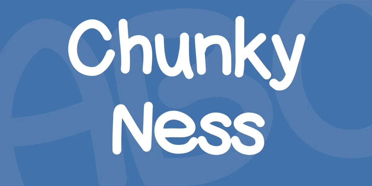 Chunky Ness Font preview 2