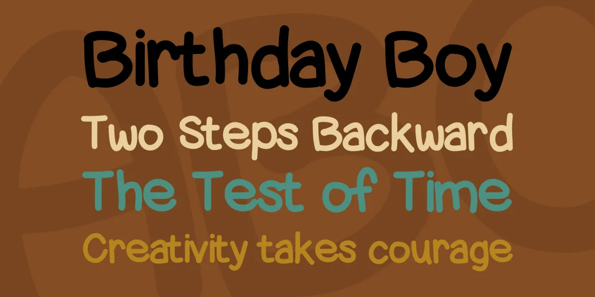 Chunky Ness Font preview 3