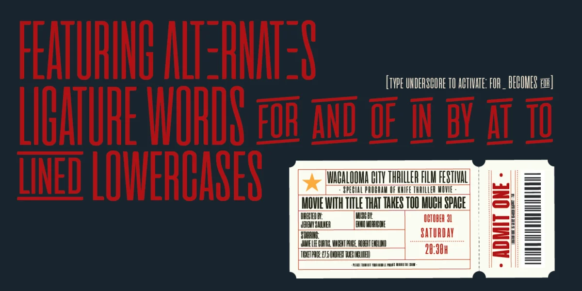 Cinematografica Font Family preview 3