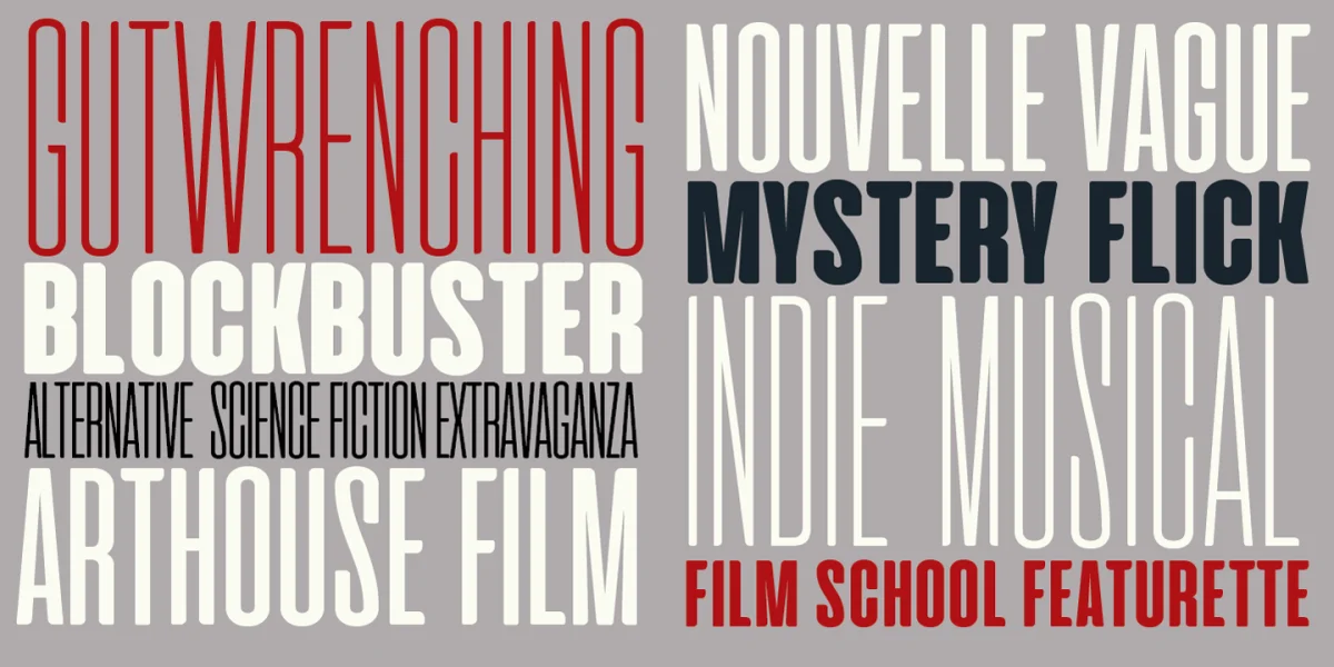 Cinematografica Font Family preview 9
