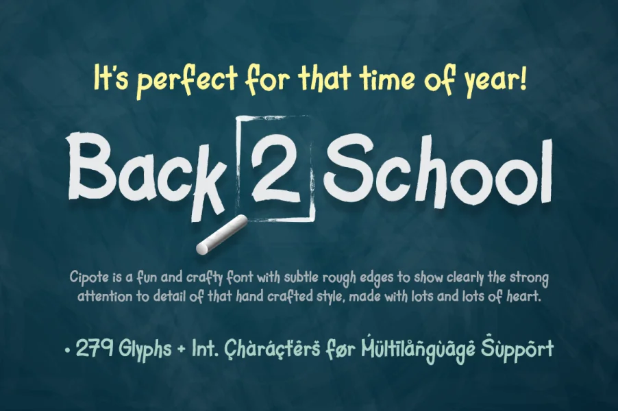 Cipote Font preview 3
