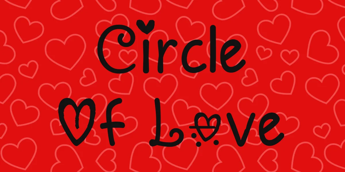 Circle Of Love Font preview 2