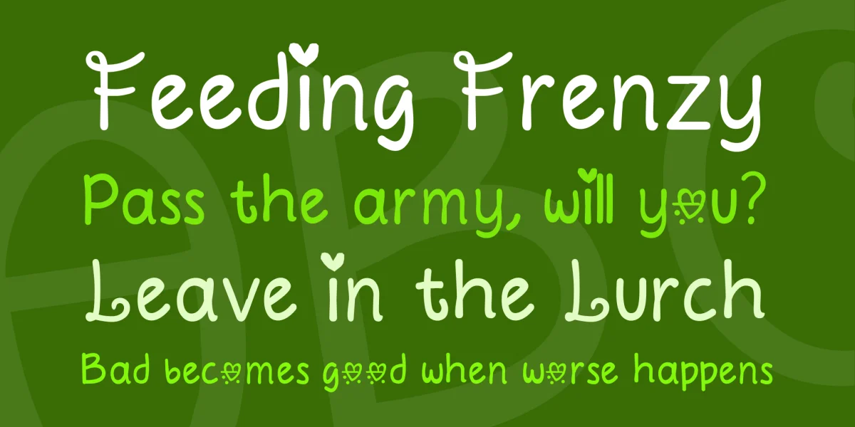 Circle Of Love Font preview 3