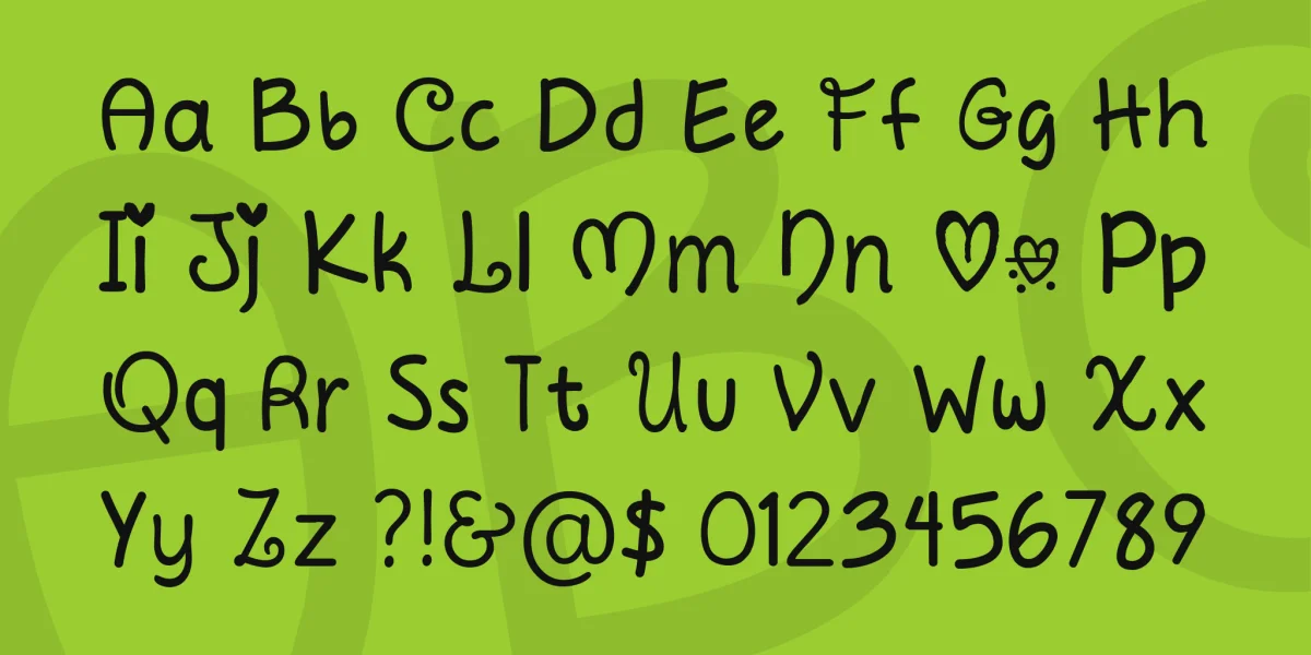 Circle Of Love Font preview 5