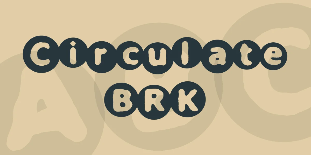 Circulate BRK Font