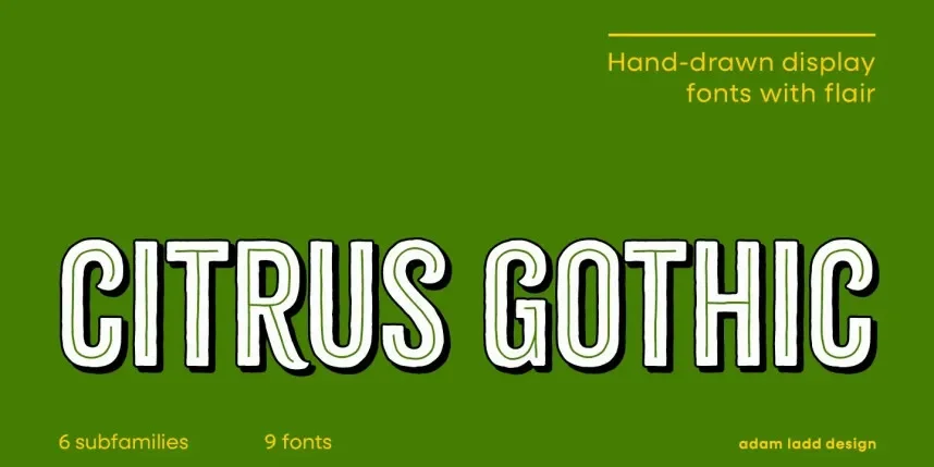 Citrus Gothic Font Family preview 2