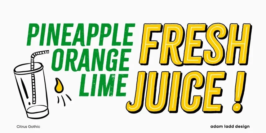 Citrus Gothic Font Family preview 3